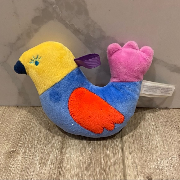 Eeboo Bird Folk Rattle Plush - Picture 3 of 3